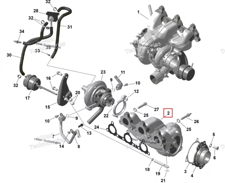 Комплект корпуса турбины 903 TURBO 130/1