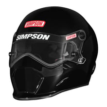 Автоспортивный шлем Simpson Racing Kingsnake SA2025 — чёрный — размер XS