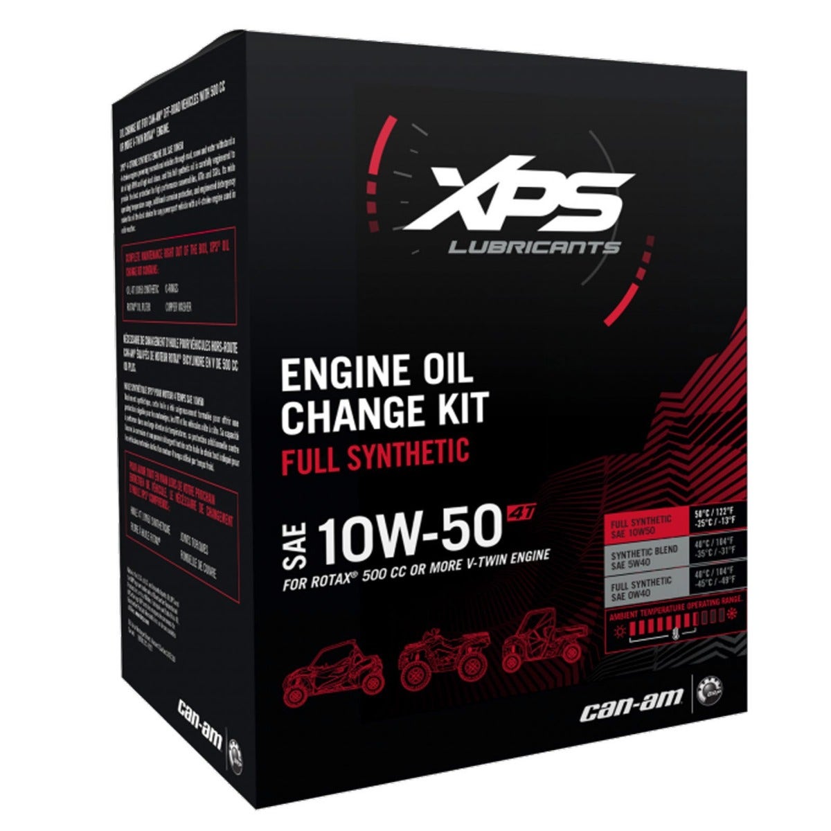 XPS 4T 10W-50 Синтетический комплект для замены масла для двигателя Rotax объемом 500 куб.см или более V-Twin*