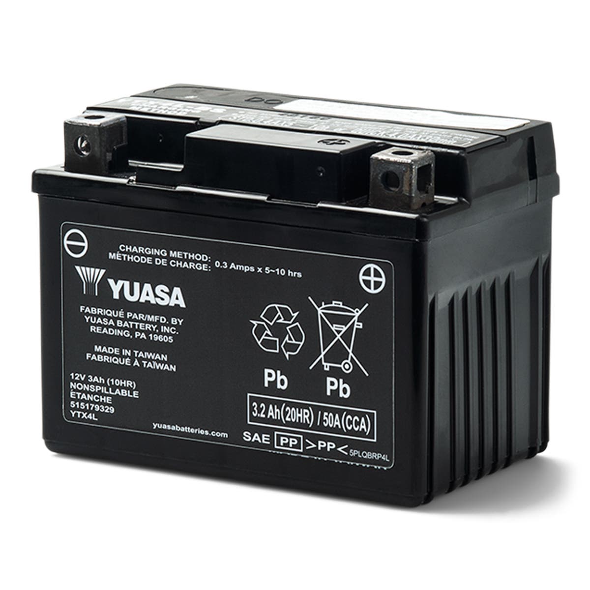Аккумулятор Yuasa — YTX4L — AGM, активирован на заводе*
