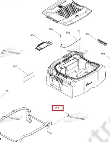 Вставка M5 × 0,8 — Сиденье, Ski-Doo