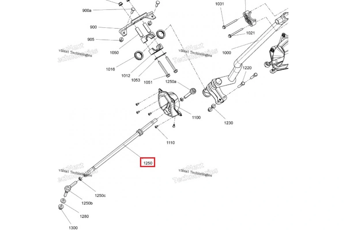 Поперечная тяга в сборе — для Ski-Doo Summit, Ski-Doo