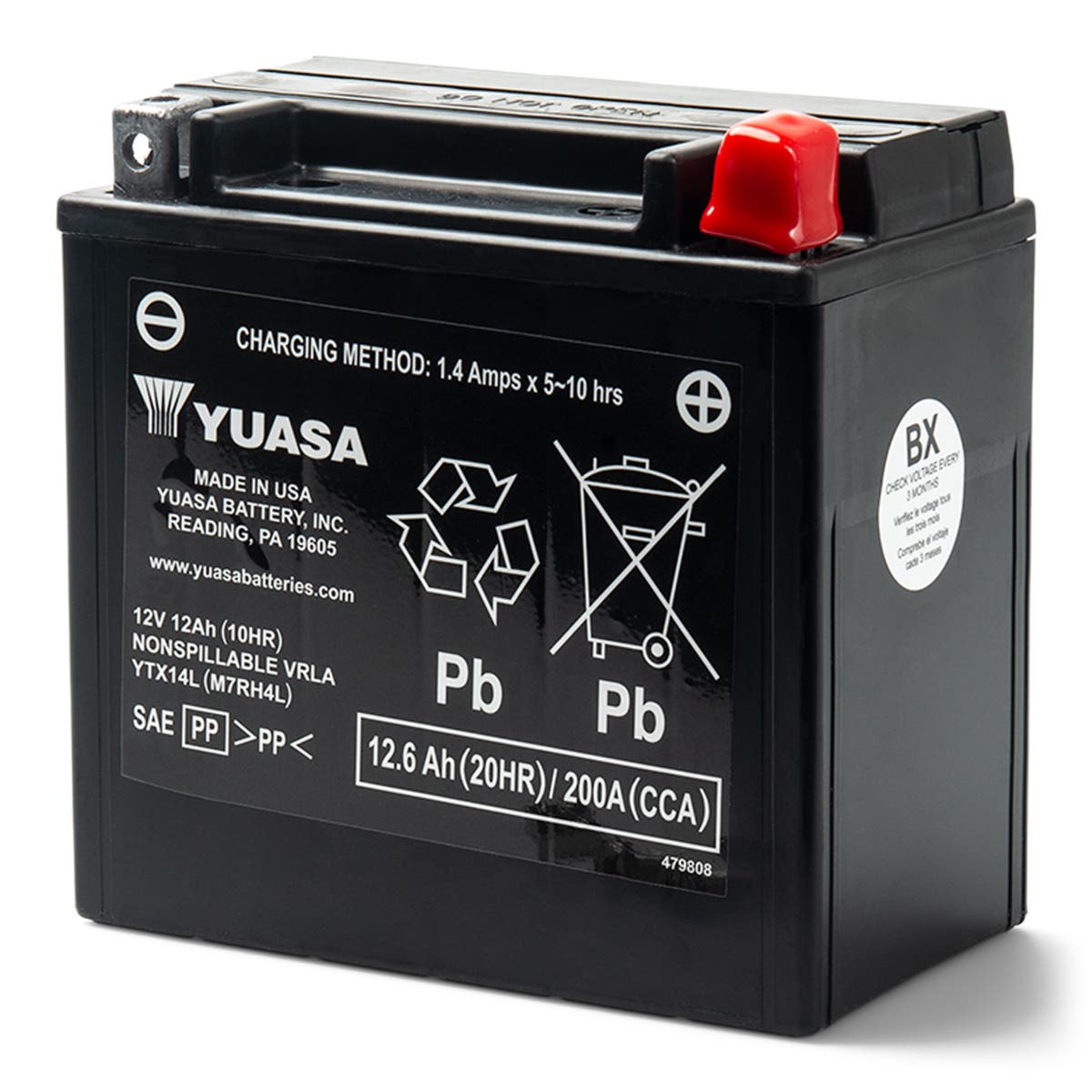 Аккумулятор Yuasa — YTX14L — AGM, активированный на заводе*