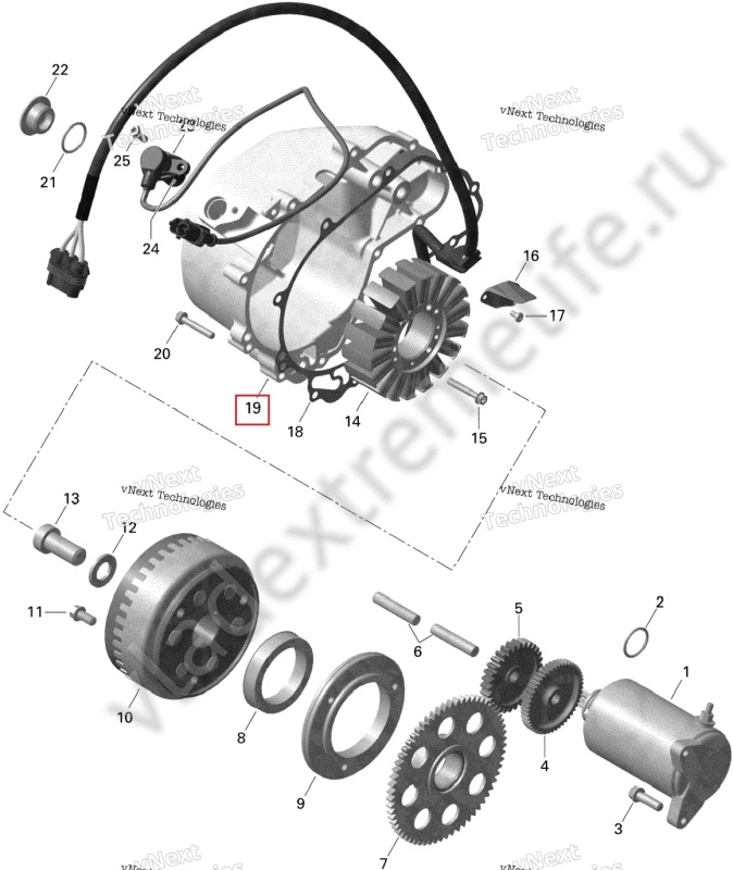 Крышка зажигания — Генератор и Электрика Starter
