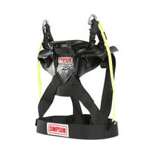 Система защиты головы и шеи Simpson Racing Hybrid Sport, размер XS, анкеры D-Ring и быстросъёмный ремень — размер XS