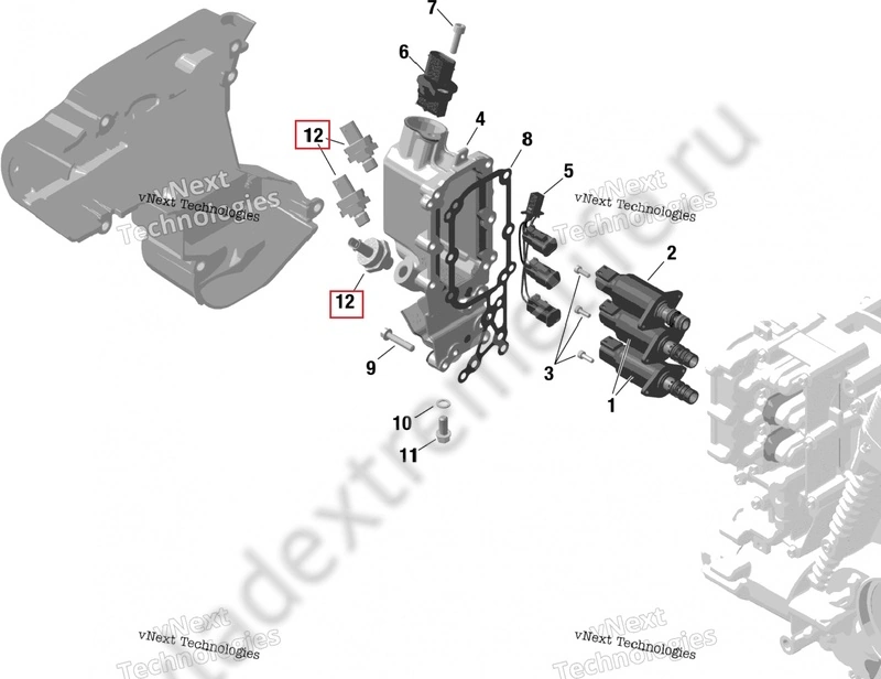 Датчик давления — Редуктор Hydraulic Housing